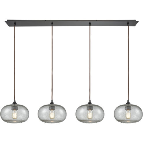 Volace 4 Light 46 inch Oil Rubbed Bronze Multi Pendant Ceiling Light in Linear, Configurable