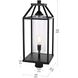 Zora 1 Light 26 inch Black Outdoor Post Light