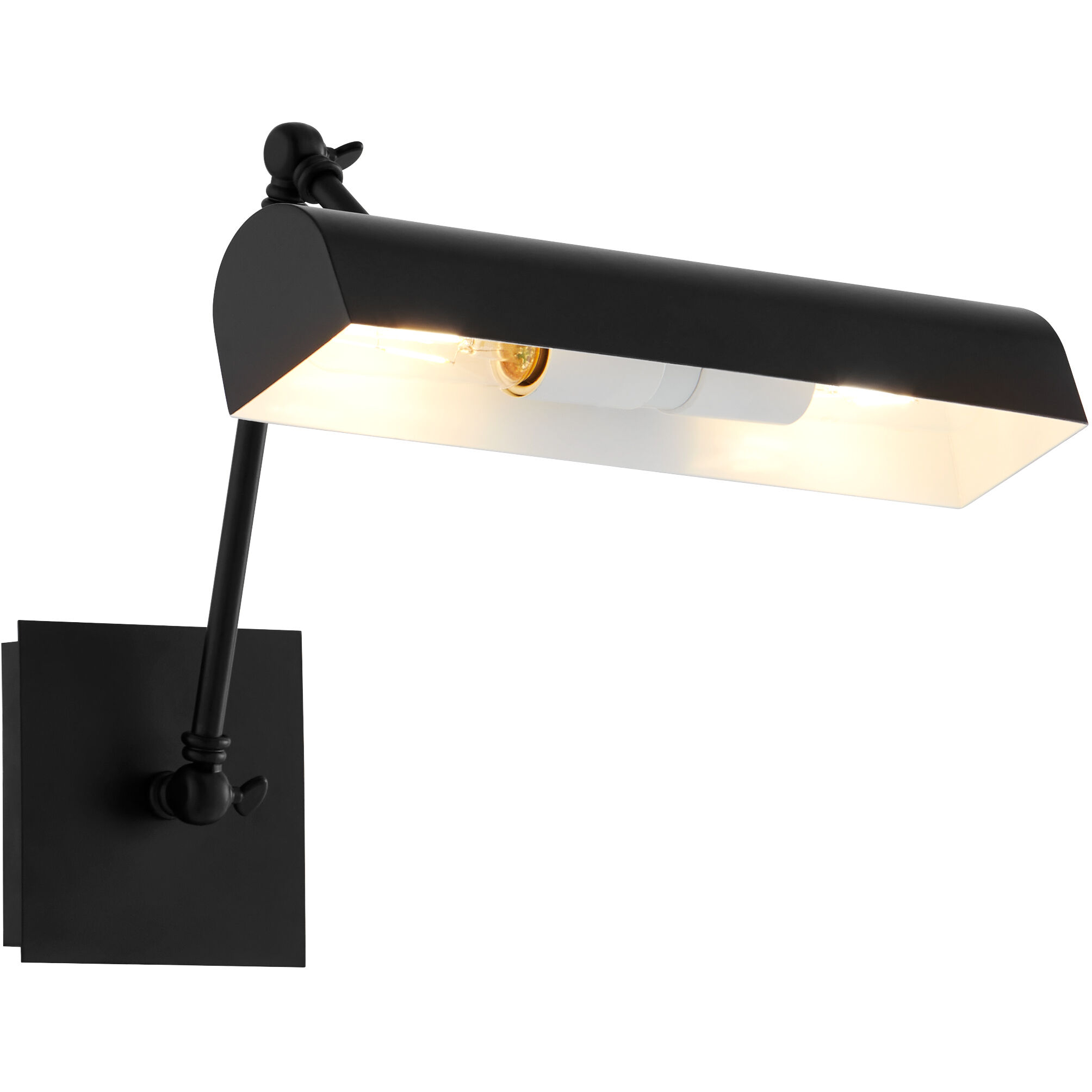 Picture Lights 120 watt 14.5 inch Matte Black Gooseneck Picture Light Wall Light