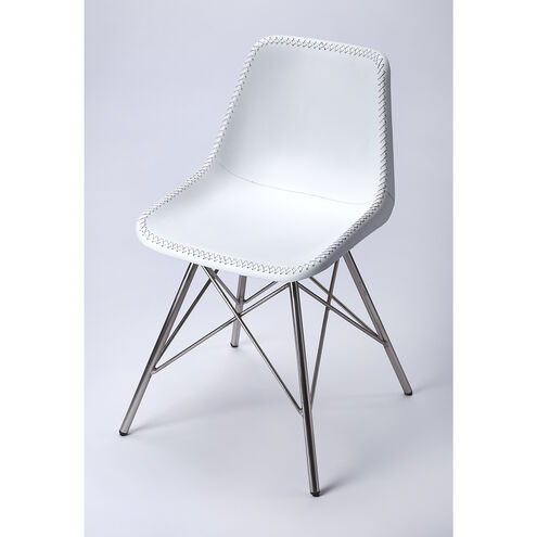 Butler Loft Inland  White Leather Accent Chair