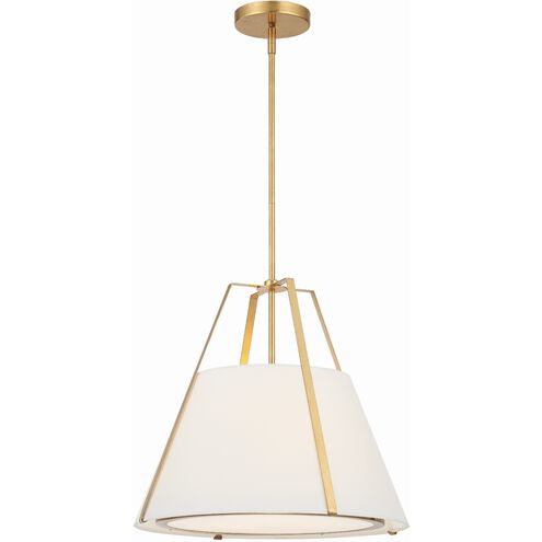 Fulton 3 Light 20 inch Antique Gold Chandelier Ceiling Light