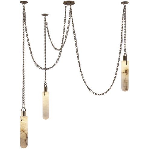 Flint 37.5 inch Winter Brass Pendant Ceiling Light