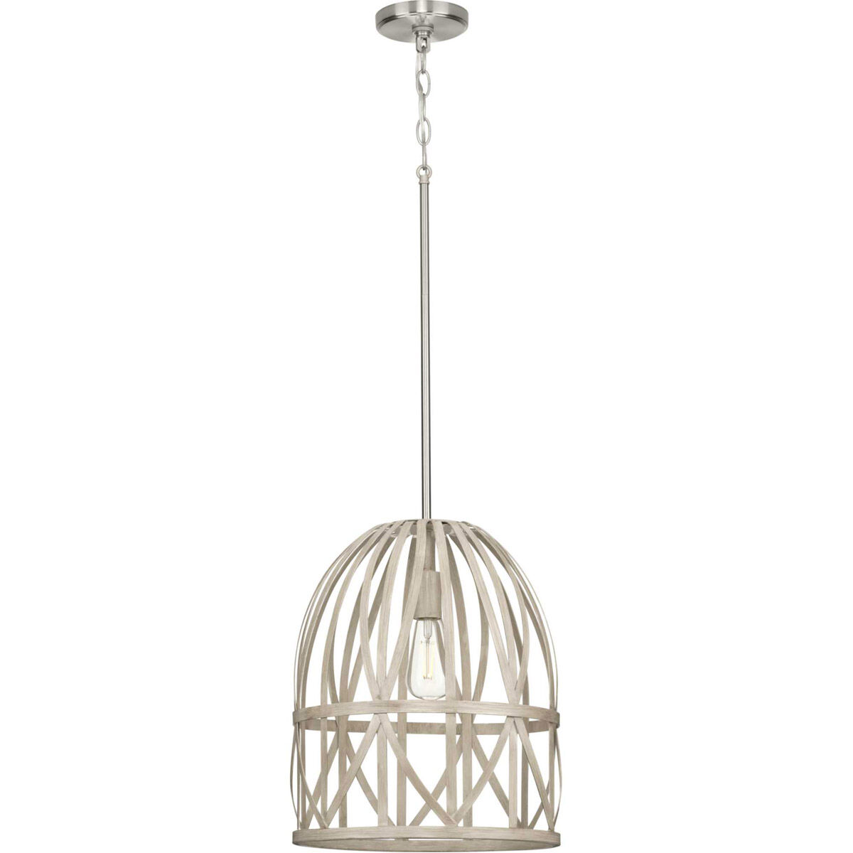 Chastain 1 Light 14 inch Bleached Oak Pendant Ceiling Light