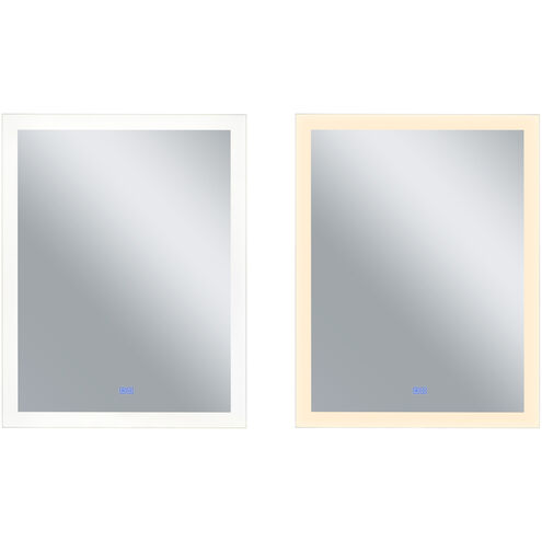 Abigail 40 X 31.5 inch Matte White Mirror, Rectangle