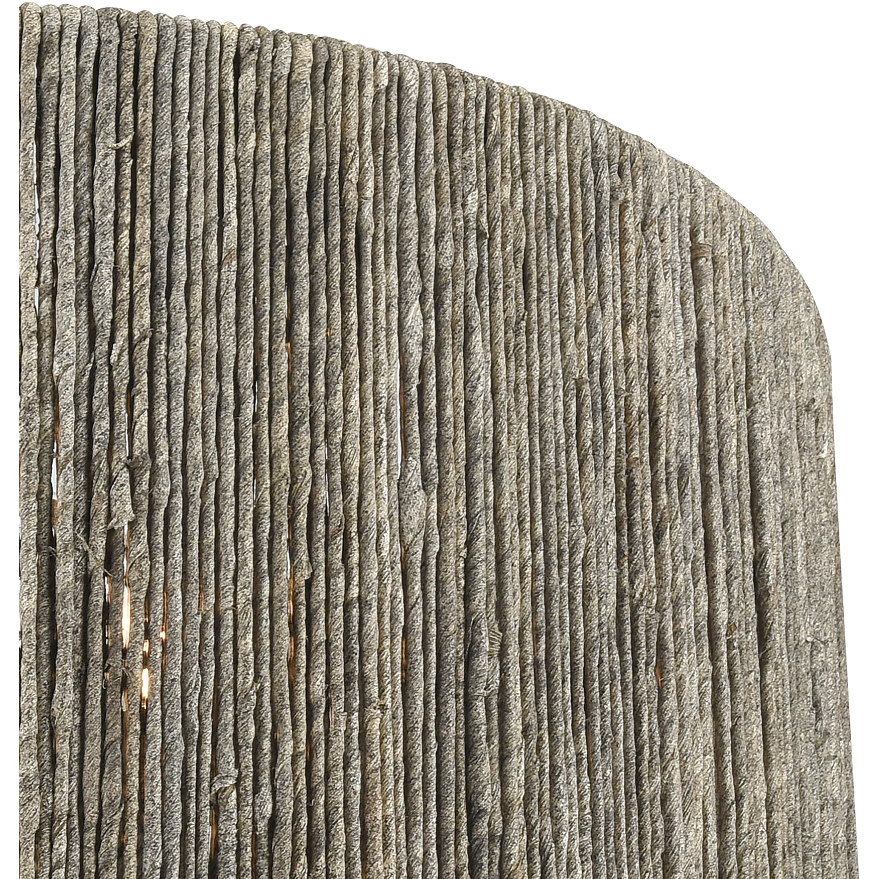 Abaca 4 Light 18 inch Polished Nickel with Gray Chandelier Ceiling Light