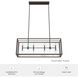 Felippe 8 Light 40 inch Onyx Bengal Linear Chandelier Ceiling Light