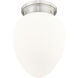 Gideon 1 Light 10 inch Brushed Nickel Flush Mount Ceiling Light