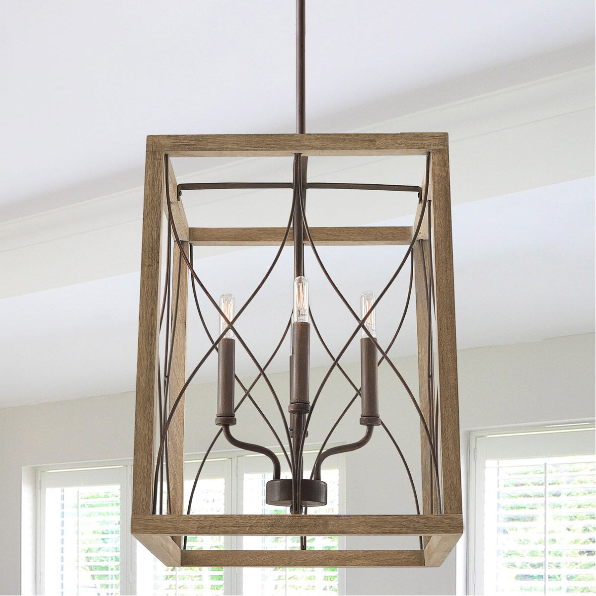 Tybee 4 Light 15 inch Nordic Grey Foyer Ceiling Light