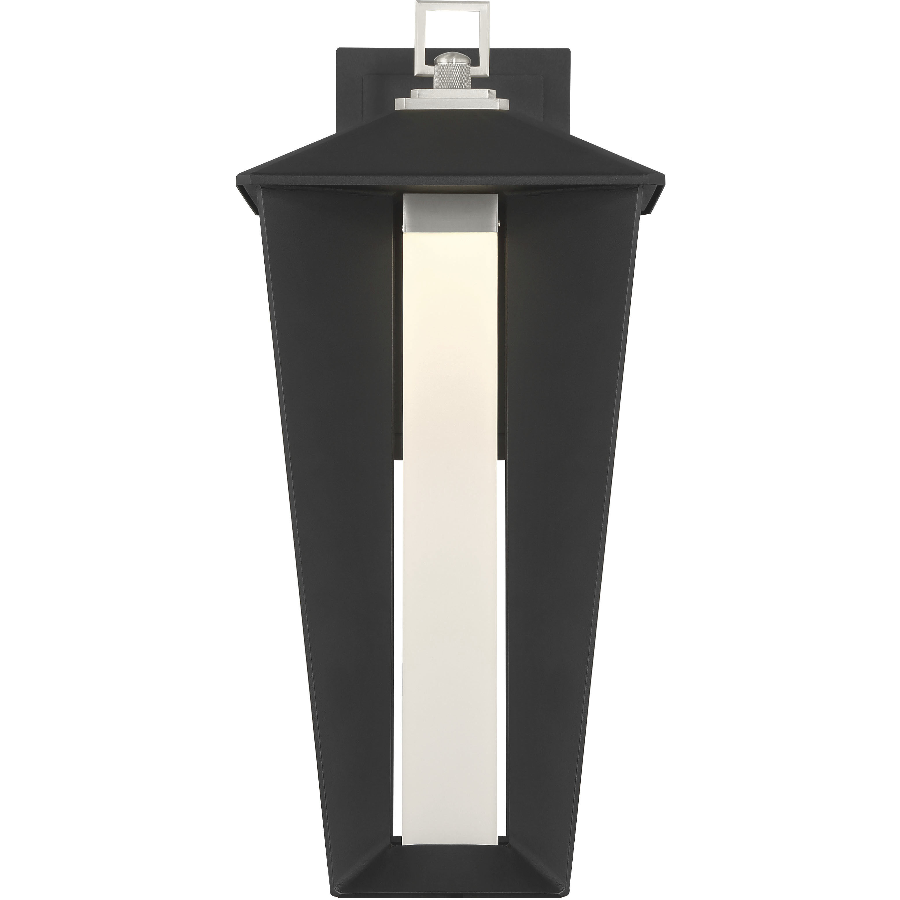 Andson LED 18.75 inch Satin Nickel-Sand Black Mix Outdoor Wall Sconce