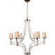 Chapman & Myers Crystal Cube 6 Light 34.50 inch Chandelier