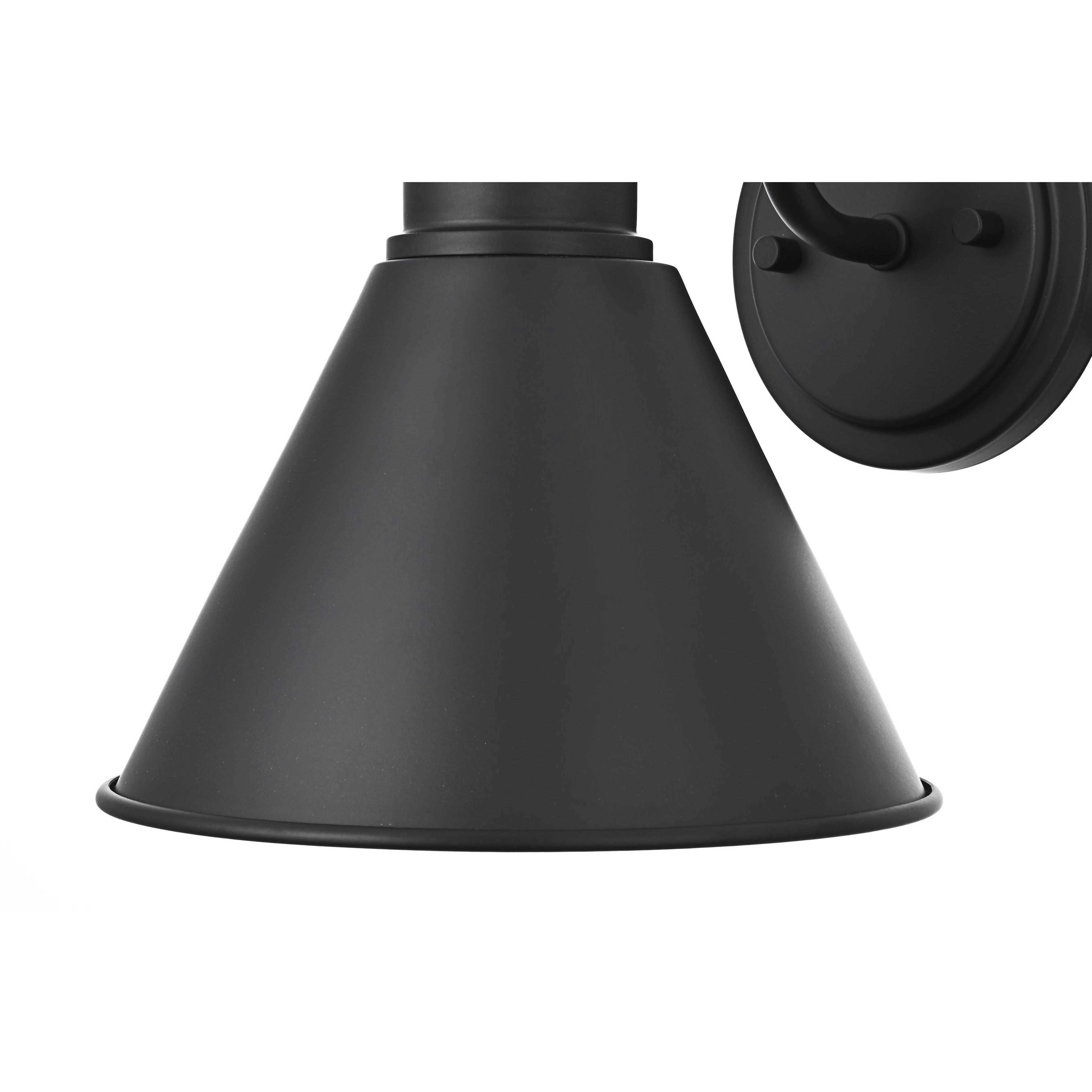 Colton 1 Light 10 inch Black Outdoor Wall Sconce