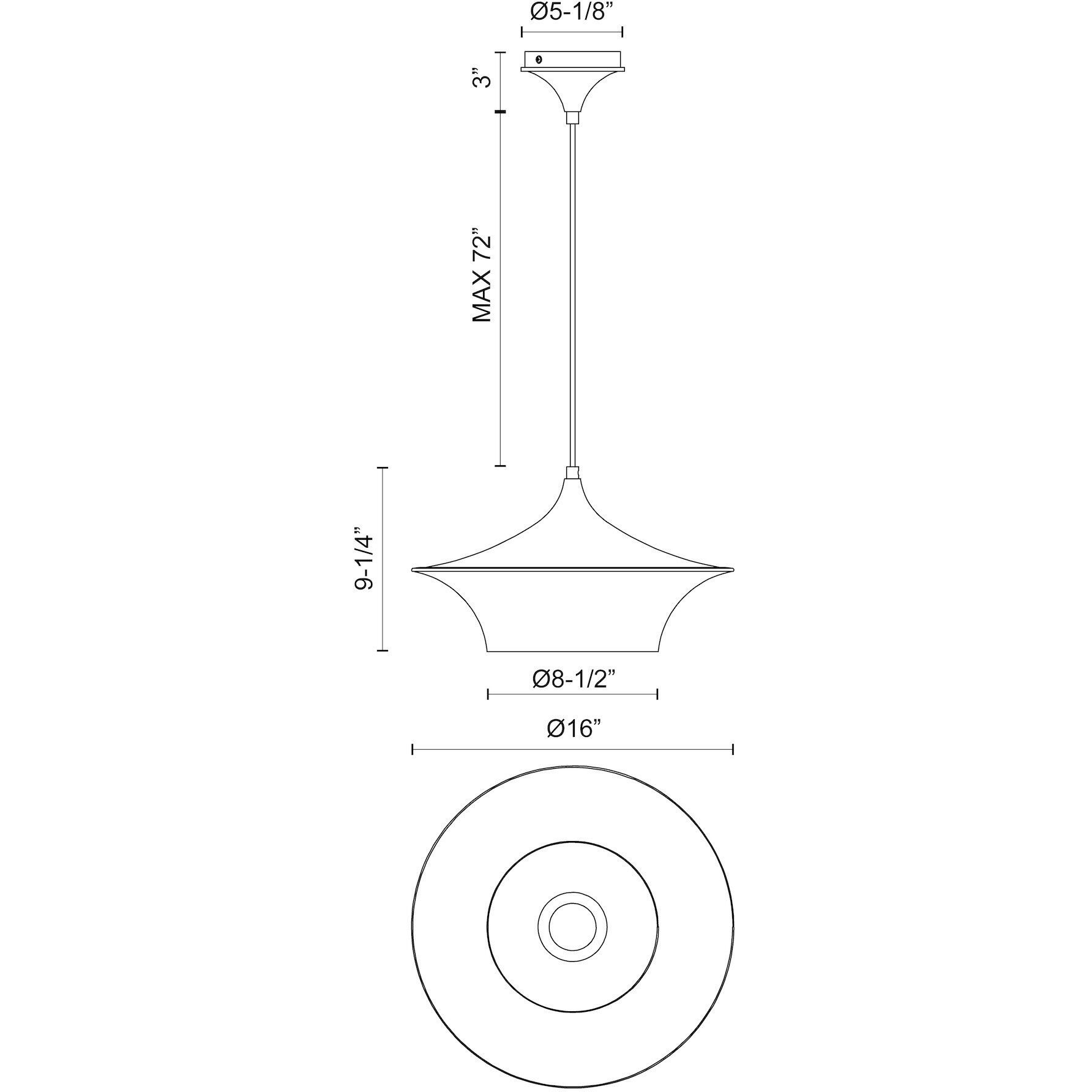 Alora Mood Emiko Pendant Ceiling Light in Matte Black