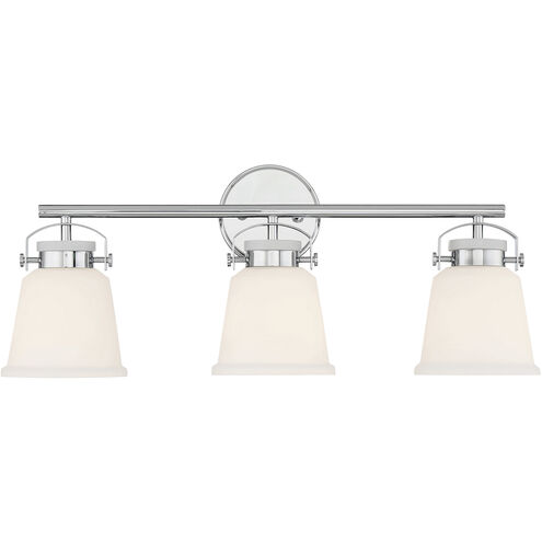 Kaden 3 Light 26 inch Polished Chrome Bathroom Vanity Light Wall Light, Essentials