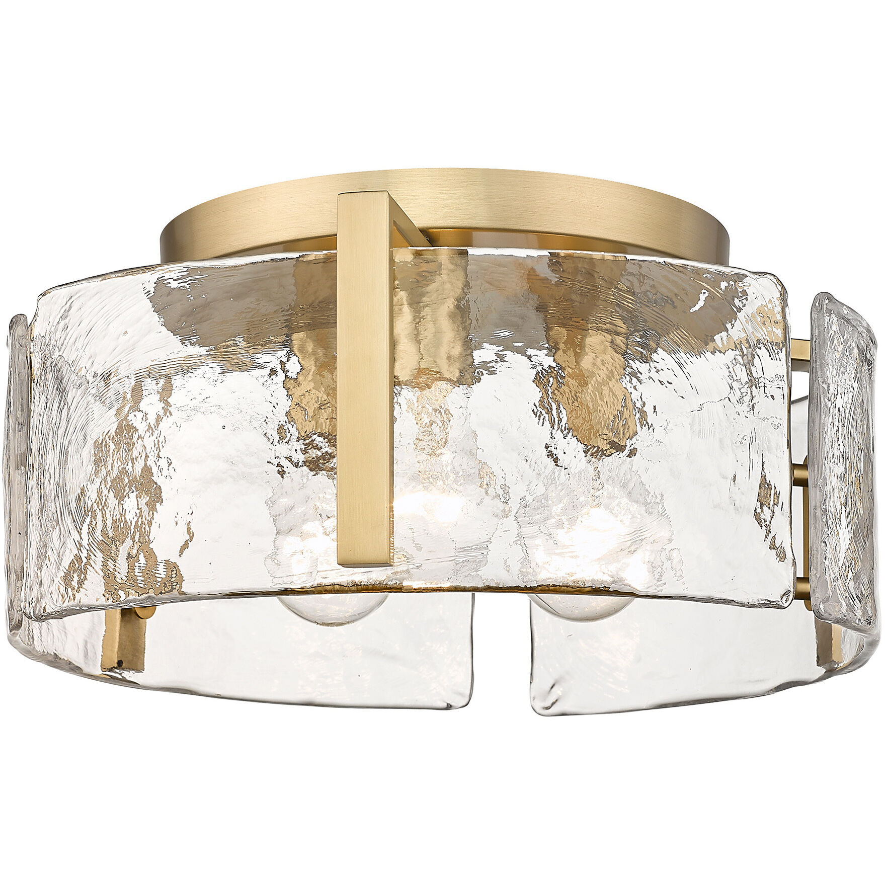 Aenon 3 Light 15 inch Matte Black Flush Mount Ceiling Light