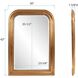 French Philippe 42 X 30 inch Antique Gold Leaf Vanity Mirror