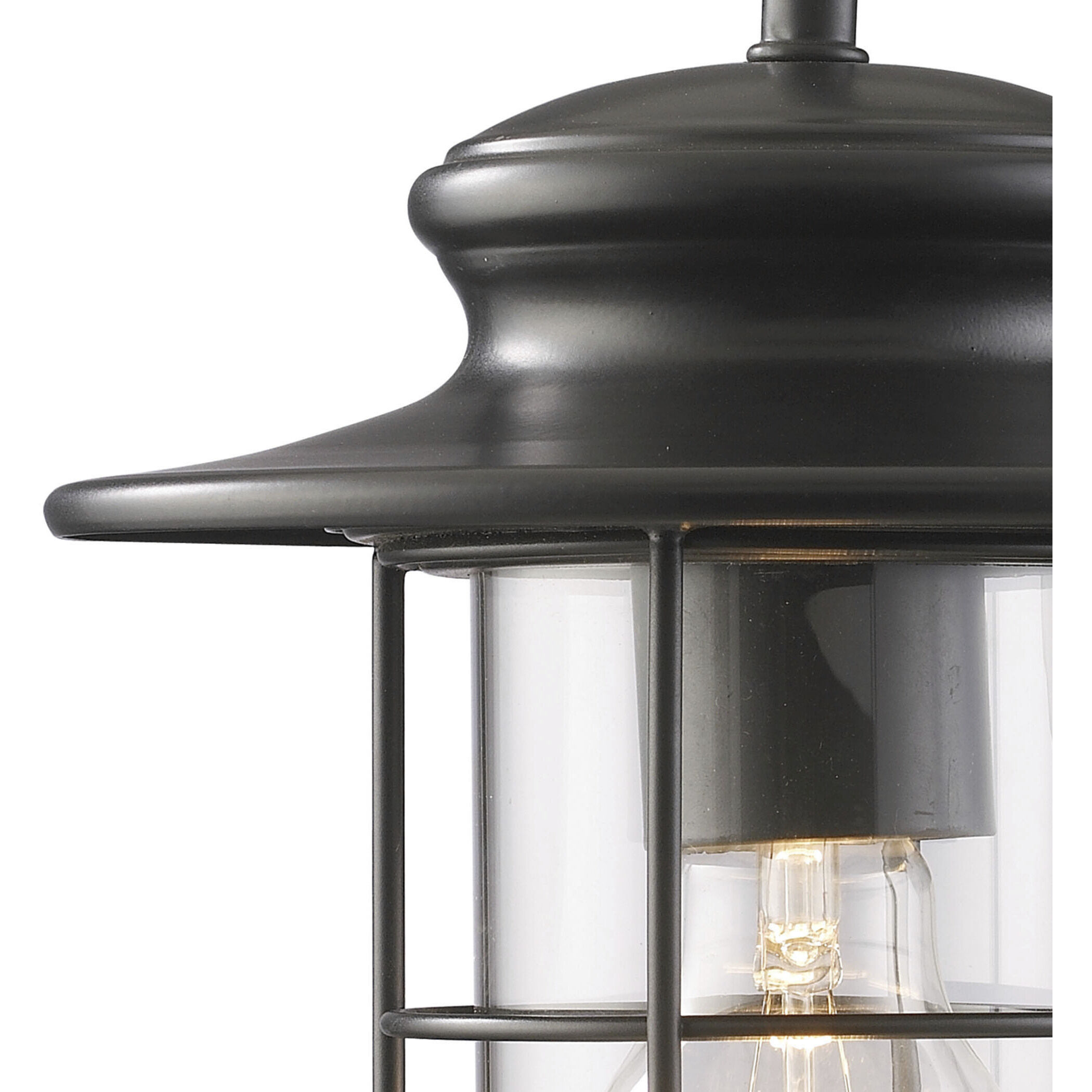 Portside 1 Light 12 inch Matte Black Outdoor Sconce