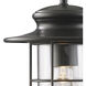 Portside 1 Light 12 inch Matte Black Outdoor Sconce