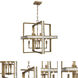 Diana 8 Light 20 inch Warm Brass Pendant Ceiling Light