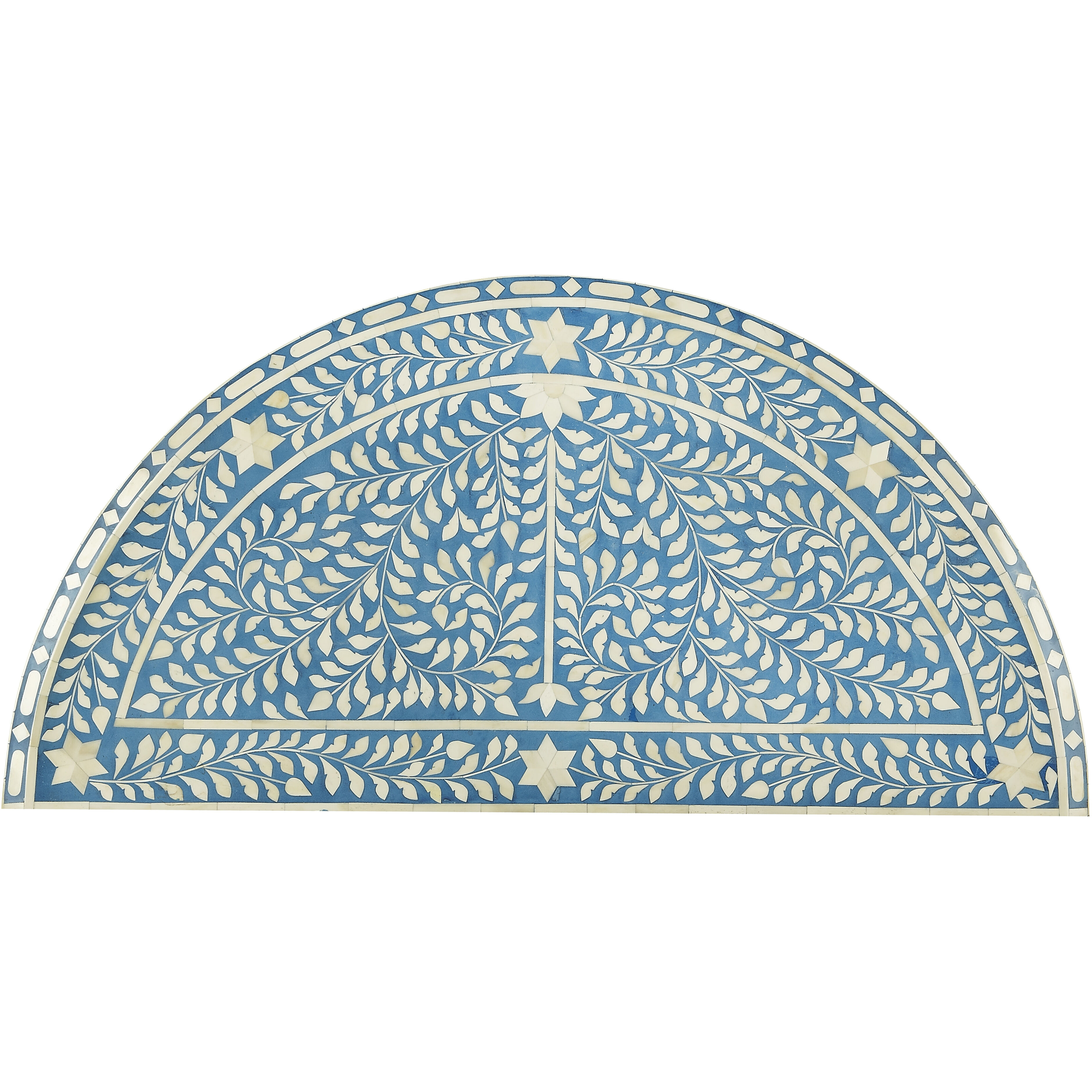 Bone Inlay Darrieux  38 X 19 inch Blue Bone Inlay Console/Sofa Table