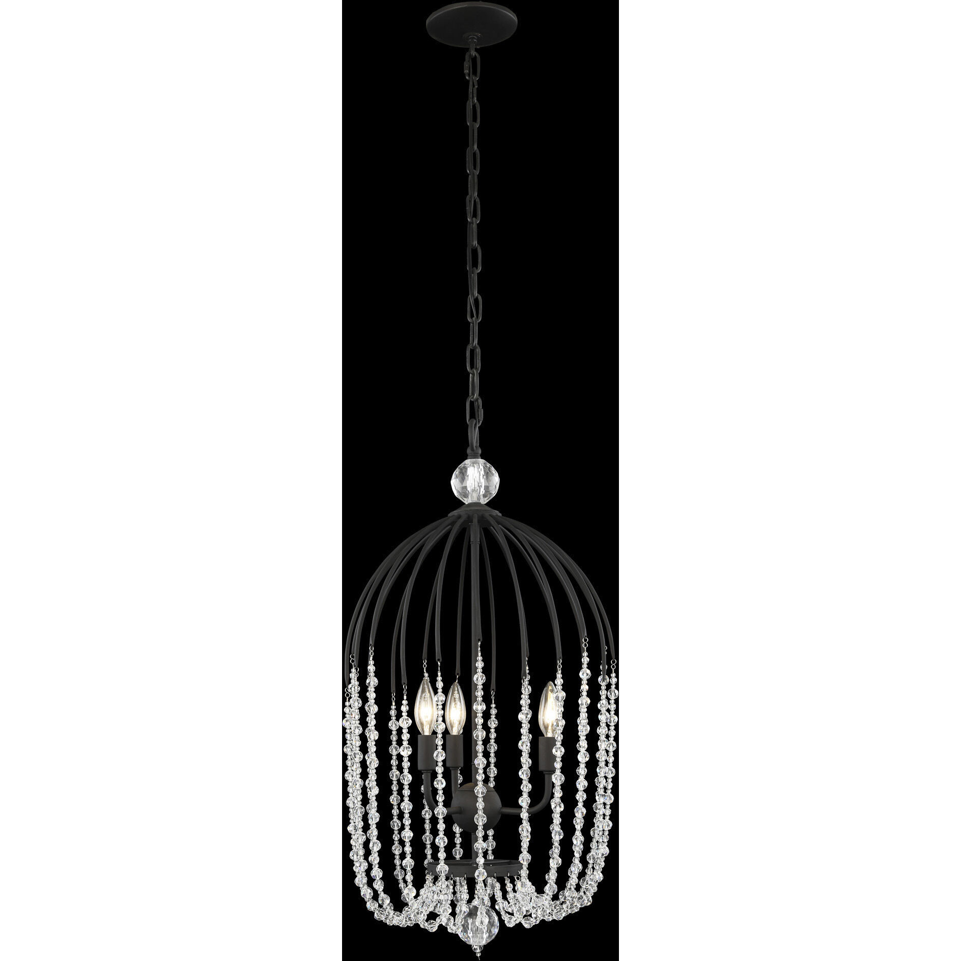 Voliere 3 Light 14.5 inch Matte Black Pendant Ceiling Light