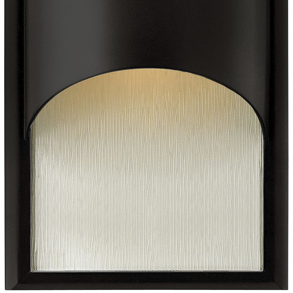 Cascade Outdoor Wall Mount Lantern in Satin Black, Small