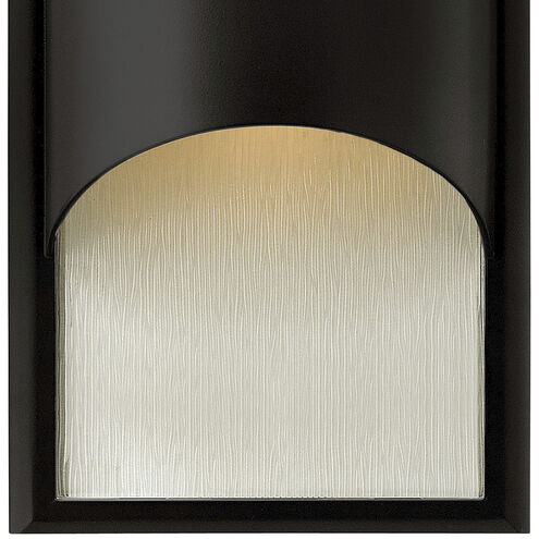 Cascade LED 15 inch Satin Black Outdoor Wall Mount Lantern, Small