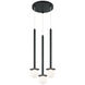 Reigndrop 3 Light 11 inch Matte Black Pendant Ceiling Light
