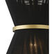Cecilia 1 Light 12 inch Black Rope and Patinaed Brass Pendant Ceiling Light