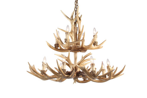 IL Series 43 inch Natural Chandelier Ceiling Light