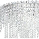 Chantant 6 Light Polished Stainless Steel Flush Mount Ceiling Light in Optic, Strand