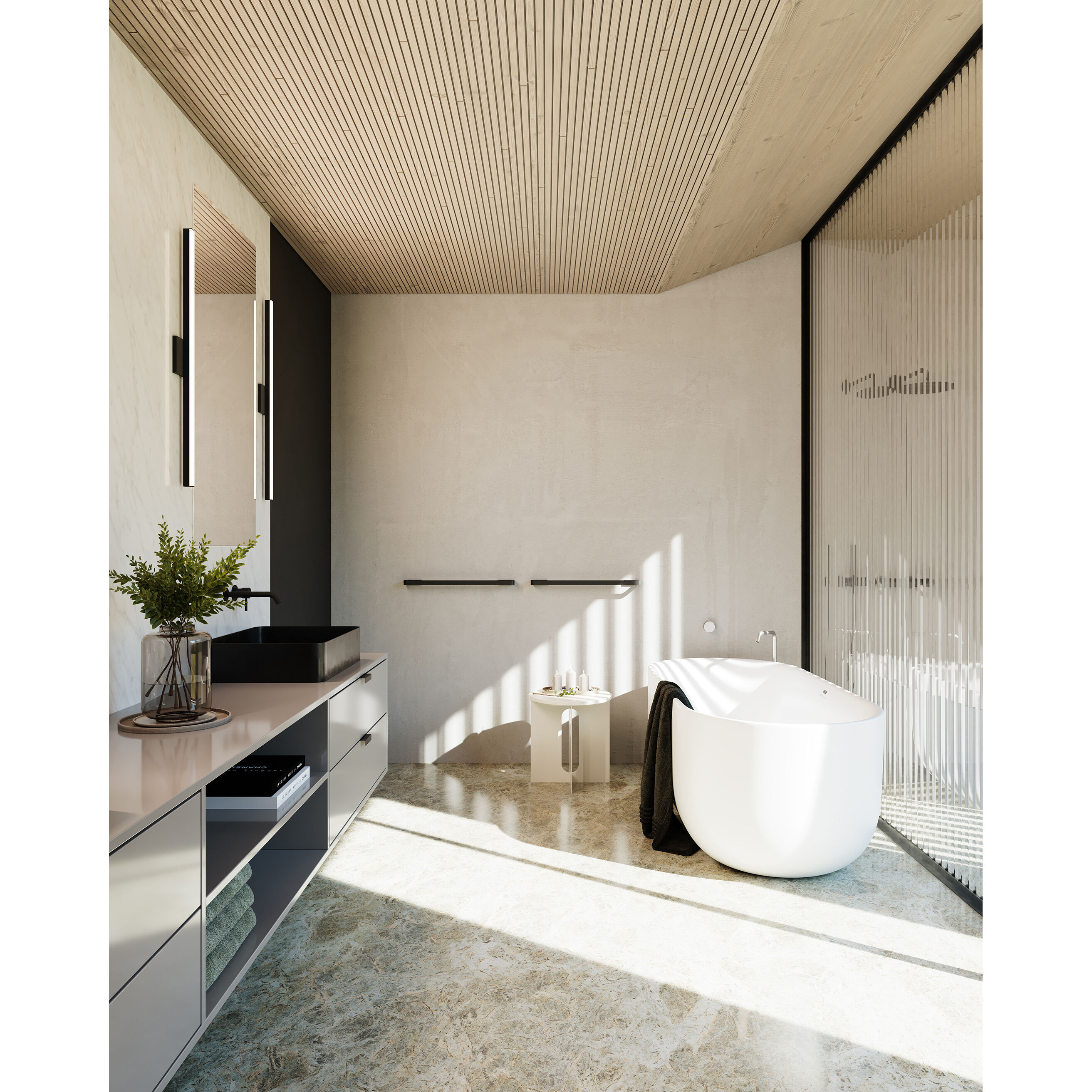 Stix LED 0.75 inch Satin Black Vanity Light Wall Light