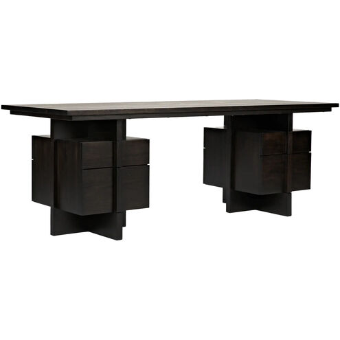 Bridge 84 X 32 inch Ebony Walnut Desk