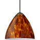 Mia 1 Light Black Cord Pendant Ceiling Light