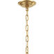 Orchid 10 Light 13 inch Legacy Brass Pendant Ceiling Light in White Handmade Glass