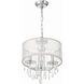 Hampton 3 Light 14 inch Polished Chrome Mini Chandelier Ceiling Light