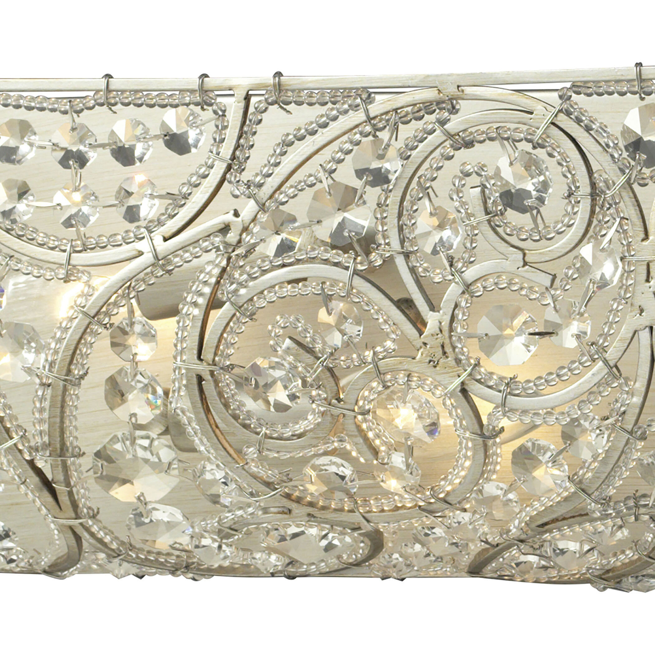 Andalusia 4 Light 24 inch Aged Silver Vanity Light Wall Light