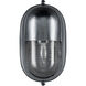 Maritime 1 Light 8.5 inch Antique Silver/Clear Outdoor Wall Sconce