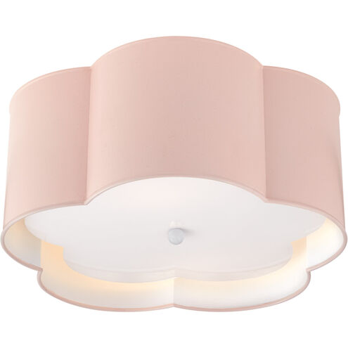 kate spade new york Bryce 2 Light 15 inch Pink and White Flush Mount Ceiling Light, Medium