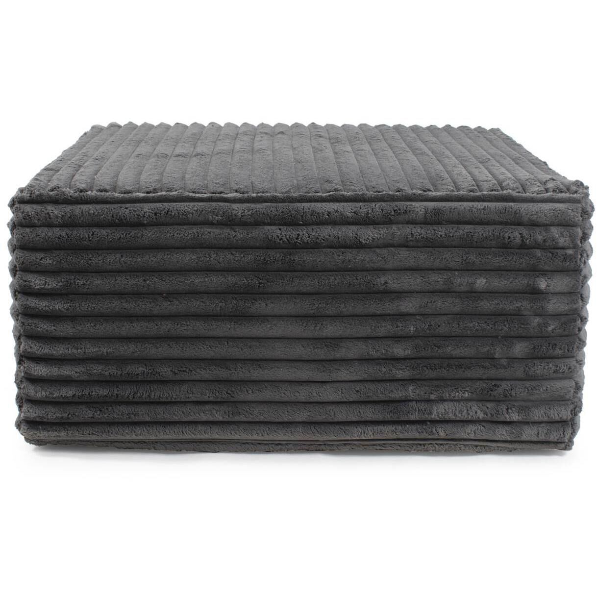 Shar Pei Universal 18 inch Charcoal Ottoman