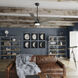 Gravity 72 inch Matte Black with Dark Gray Oak/Matte Black Blades Ceiling Fan