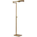 Noble 57.5 inch 40.00 watt Natural Brass Floor Lamp Portable Light, Task Reading Lamp