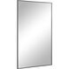 Loutro 36 X 22 inch Matte Black Wall Mirror