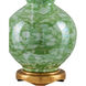 Eau de Nil 28.25 inch 150 watt Green/Textured Antique Gold Leaf Table Lamp Portable Light