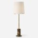Sepia 36 inch 100.00 watt Brown Marble and Antique Brass Buffet Lamp Portable Light
