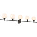 Syracuse 5 Light 47 inch Black Wall sconce Wall Light