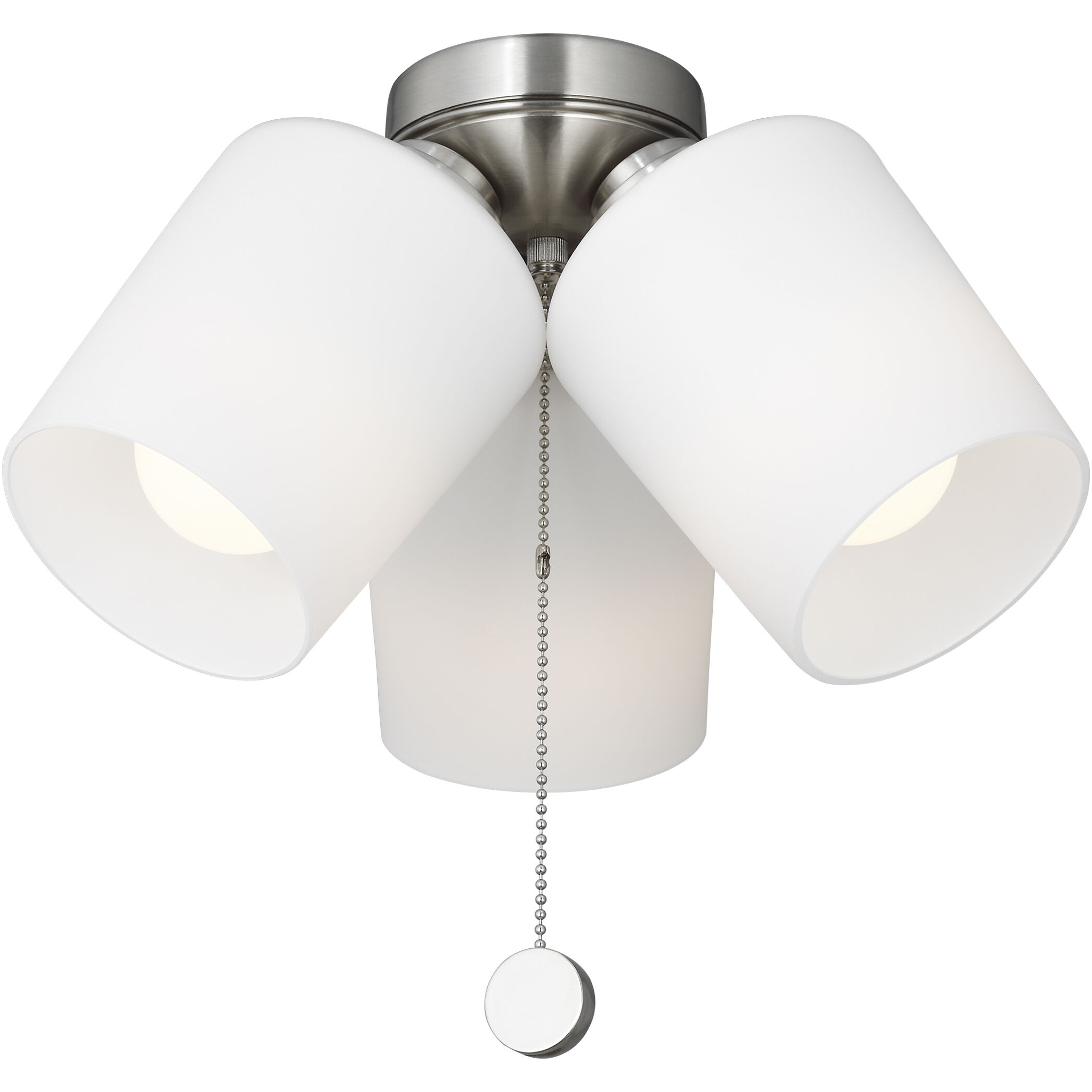 Windom LED Brushed Nickel Fan Light Kit