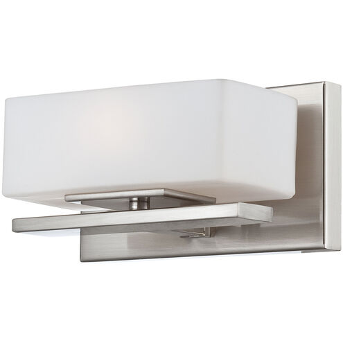 Meridian 1 Light 8 inch Satin Platinum Wall Sconce Wall Light