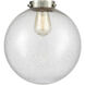 Franklin Restoration Beacon 1 Light 10 inch Brushed Satin Nickel Mini Pendant Ceiling Light in Incandescent, Seedy, Franklin Restoration