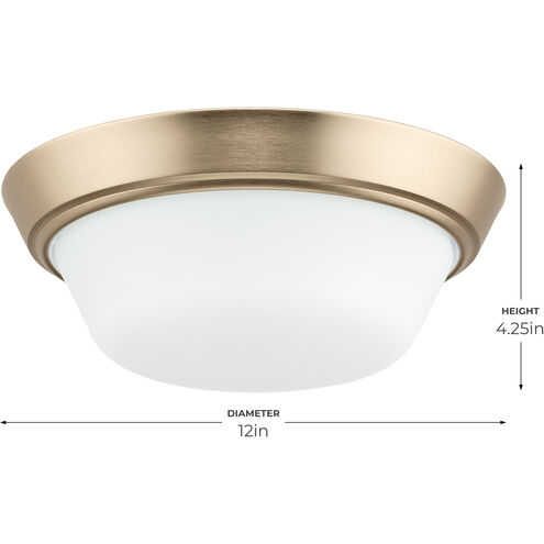 Edessa 2 Light 12 inch Champagne Bronze Flush Mount Ceiling Light