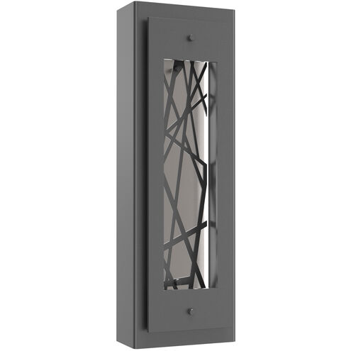 Twilight LED 20.3 inch Argento Grey with Euclid Motif Outdoor Sconce in 2700K LED, Small